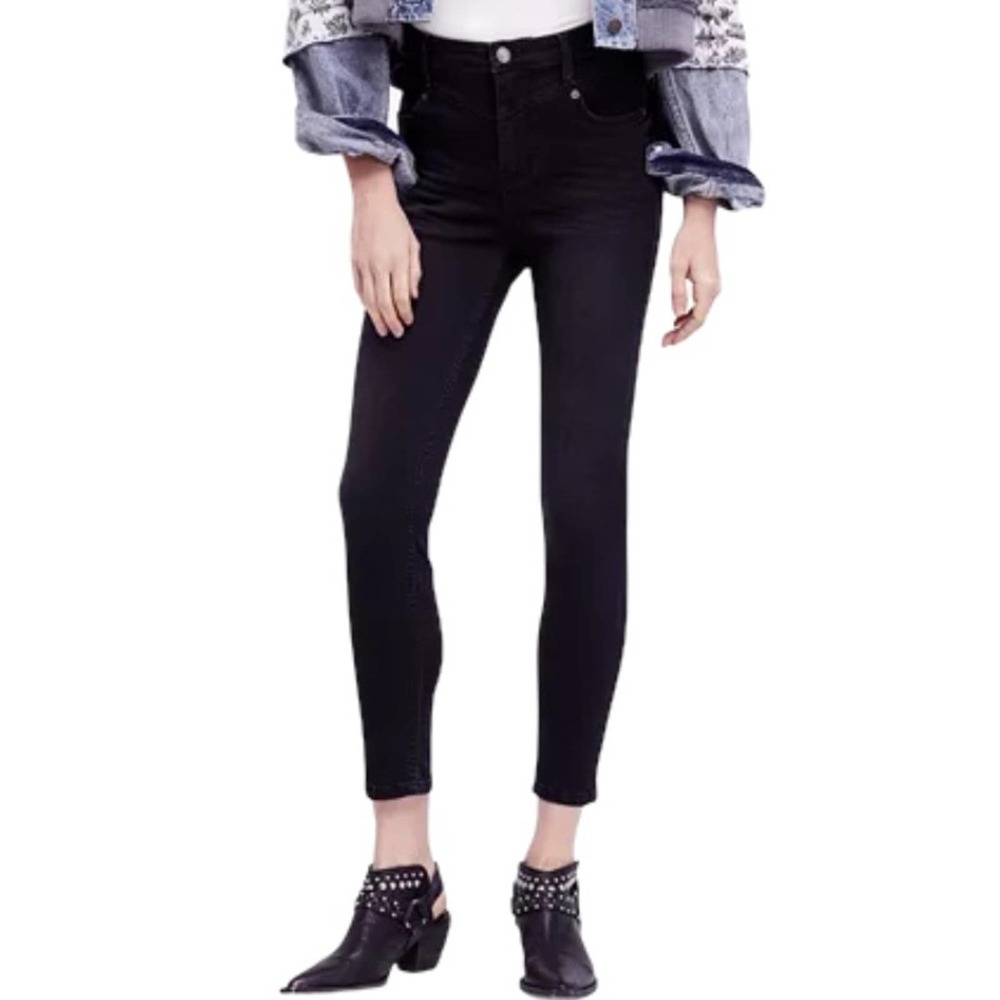 Free People Black Skinny Jeans